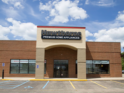 Hawthorne Appliance store inside ABC Warehouse on Felch Street in Holland, Michigan